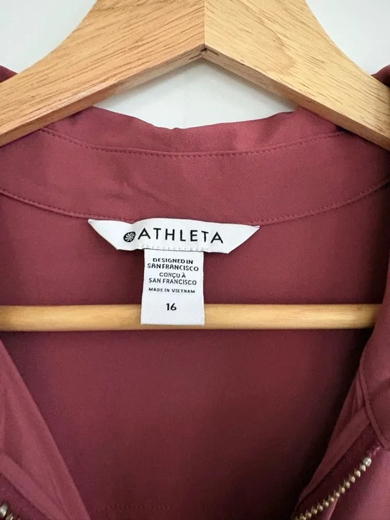 Athleta Dusty Rose Brooklyn Heights Wide Leg Jumpsuit Size 16 - Picture 3 of 7